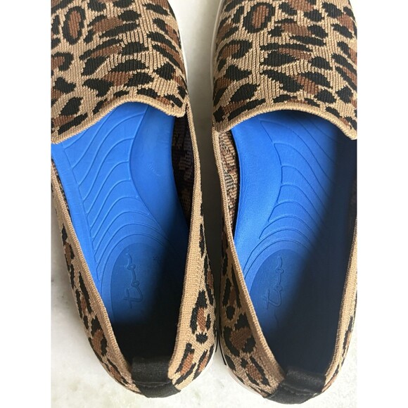 ME TOO Meadow Leopard Print Sustainable Mesh Slip On Shoe Flat Sneakers Sz 5.5M - Picture 4 of 7